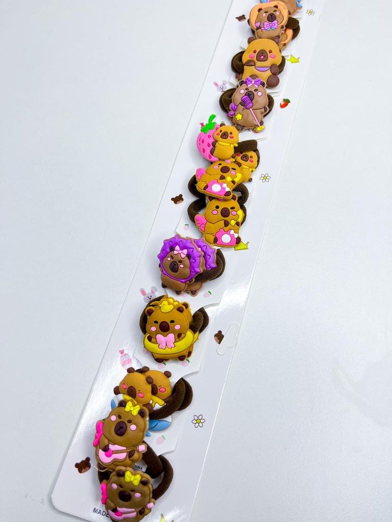 Colitas de pelo capybara x2