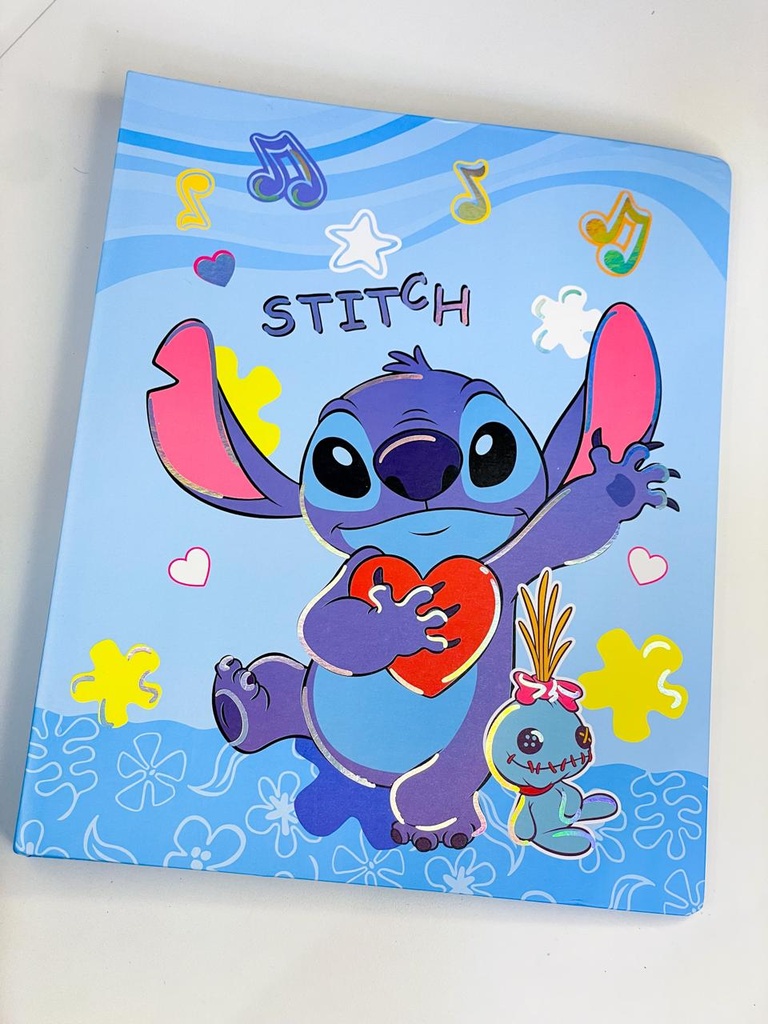 Carpeta cuaderno stitch x72 hojas