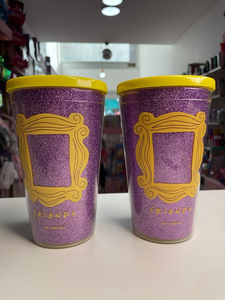 Vaso brillos friends