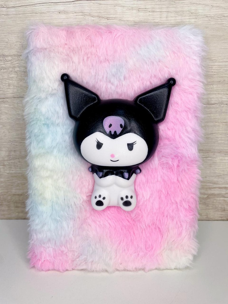 Cuaderno peluche squishy kuromi